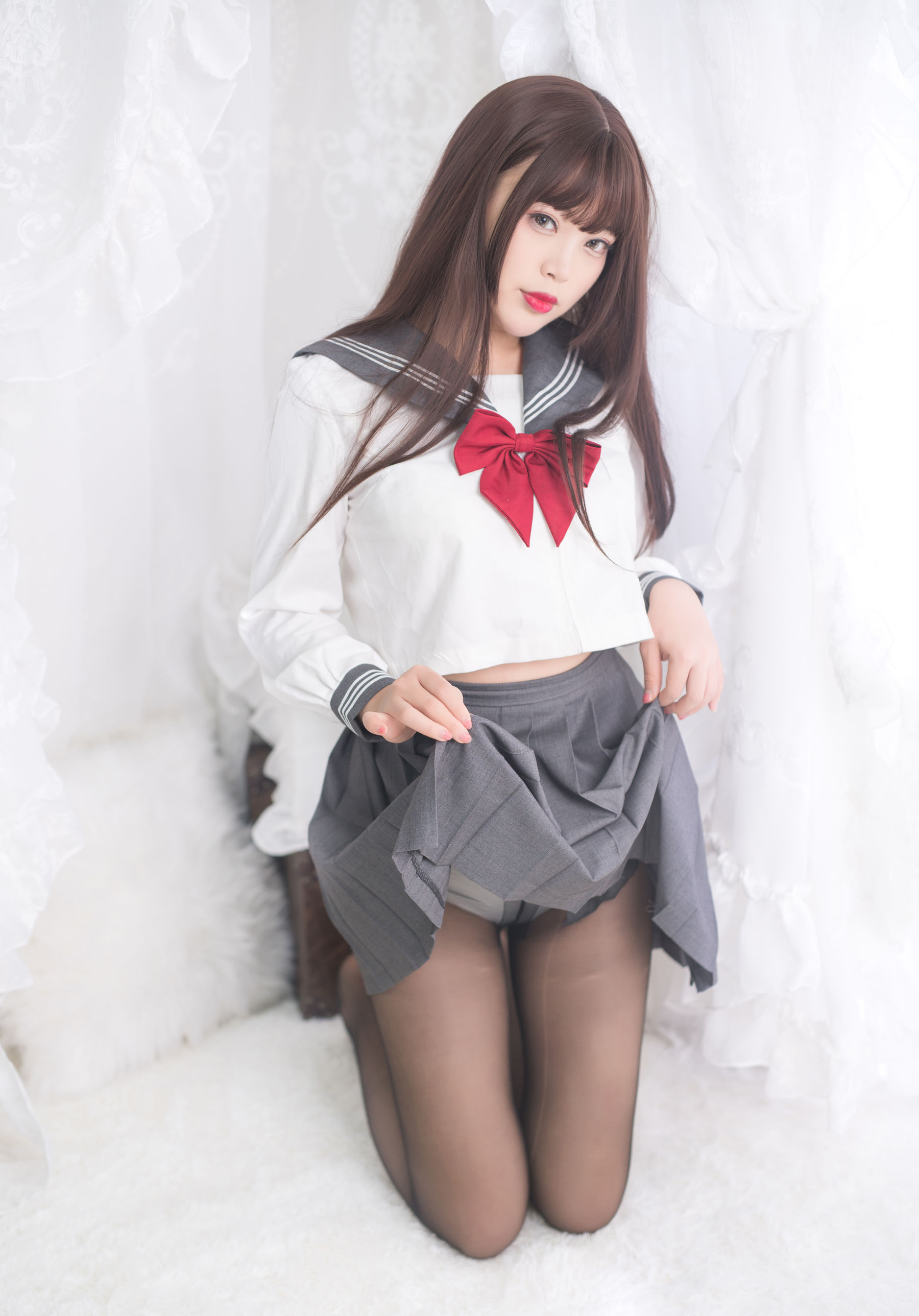 [Cosplay Photo] Cute Miss Sister-Bai Ye--Girl in Black Silk Uniform Page 54 No.523d61