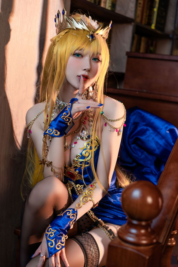 [COS Welfare] Blogger Anime A Bao juga seorang Gadis Kelinci - Piyama Kipas Tetap Pistol Putih