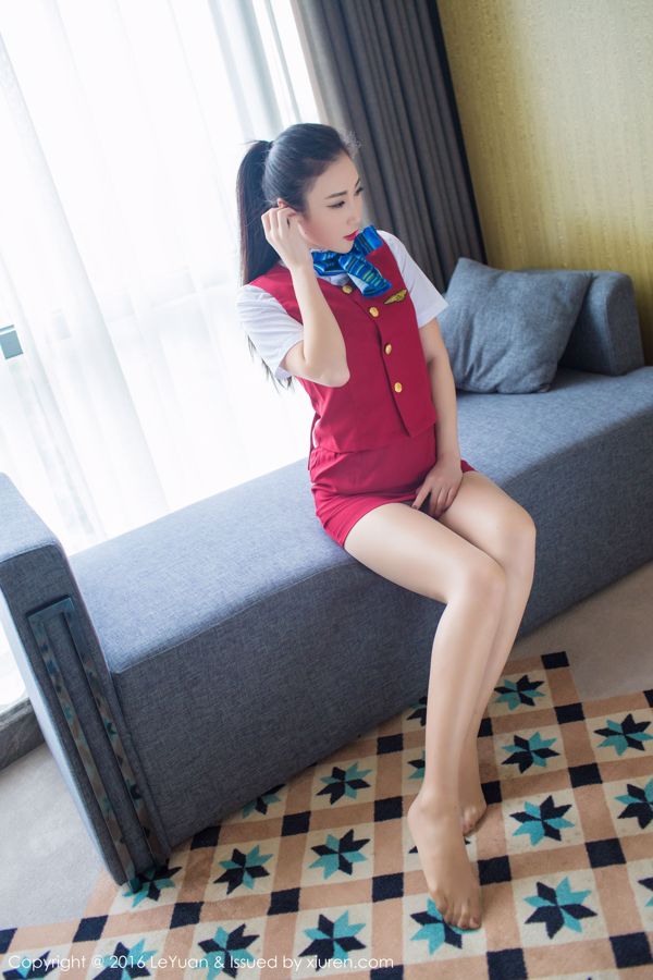 Wendy Ji Soo "Uniforme de azafata + medias seductoras" [Star Paradise LeYuan] Vol.021