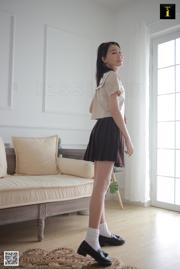モデルシャツ「Xiaoshan初味のJKコットンソックス」【IESSWeixiang】美しい脚とシルクの足