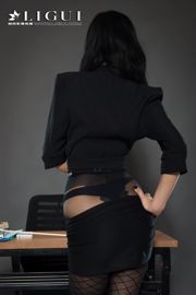 Modello di gamba Chen Chen "Black Silk Milf" [Ligui Liguil] Internet Beauty