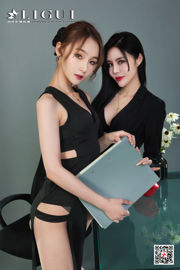 [丽柜Ligui] 인터넷 뷰티 모델 Lianger & Xinxin