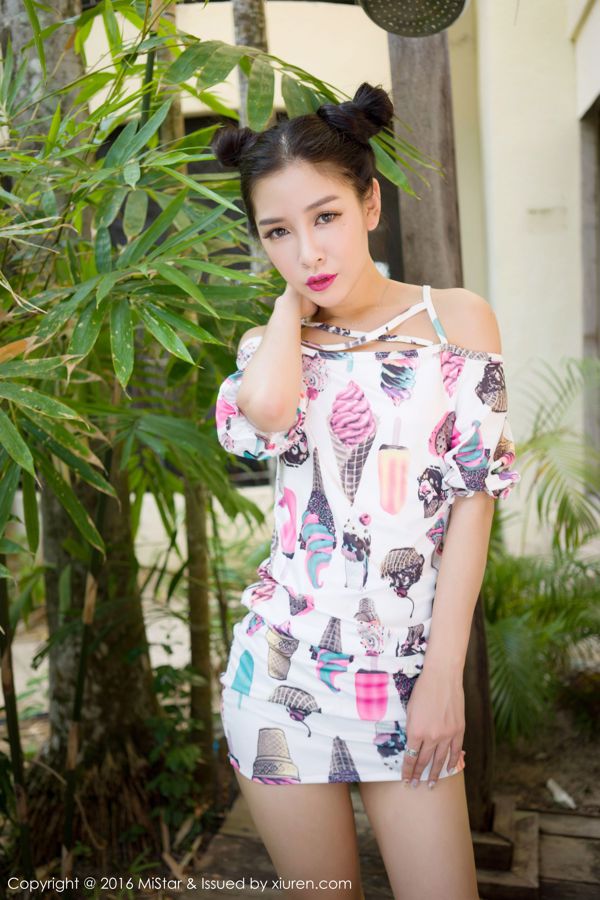 "Langkawi Travel Shooting" dari Dai Xiaowei 3 set dengan gaya kostum yang berbeda [MiStar] Vol.082