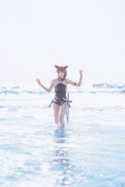 Coser Sakura Momoko "ชุดว่ายน้ำ Skyfire"