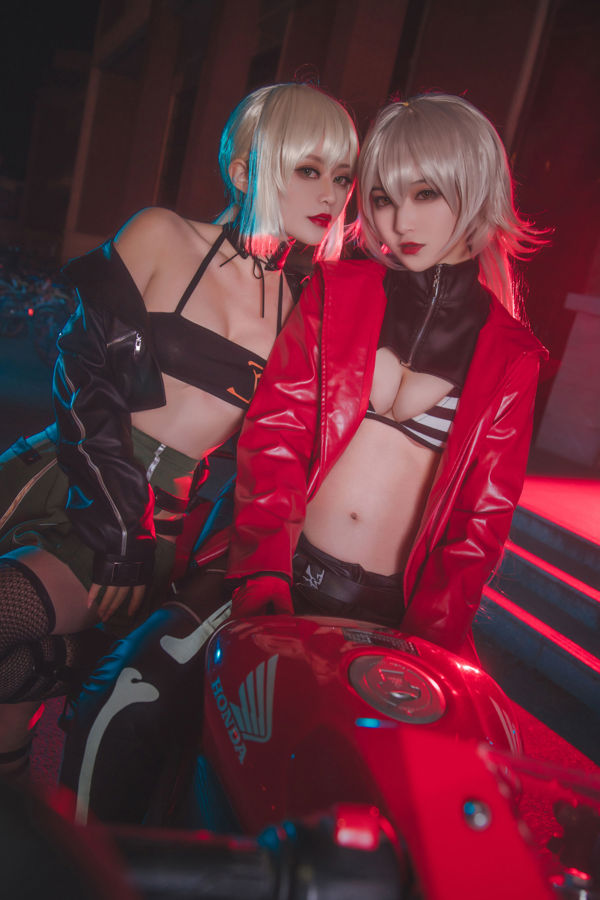 [Foto de cosplay] Anime blogger Teppanyaki Ghost Dance w - Zhongshan Wharf Black Zhen y Black Duo