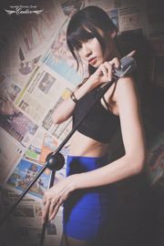 Cai Yixin Candice "Váy quấn lụa đen và cô gái chân xinh" [Người đẹp Đài Loan]