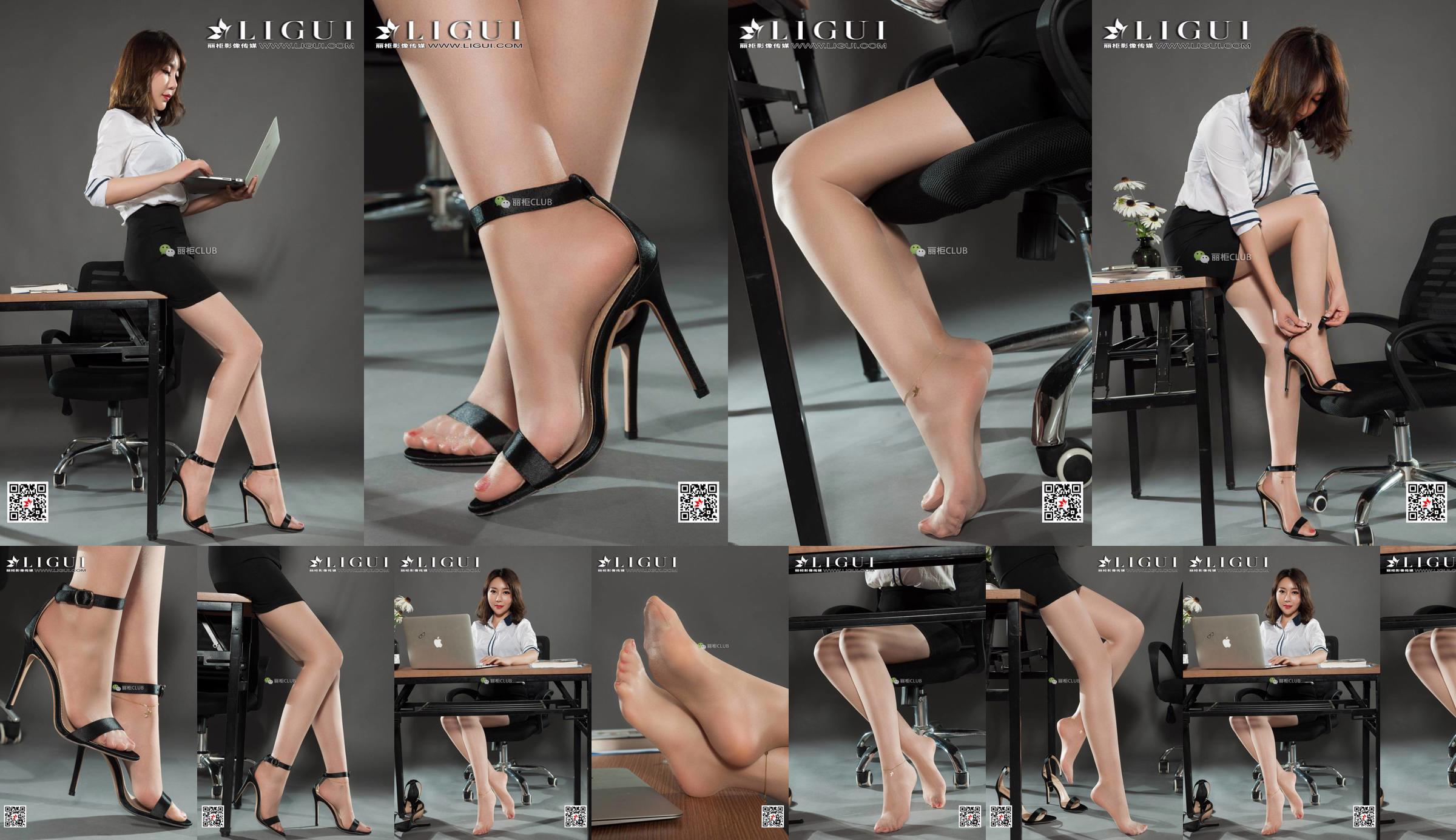 Модель ноги Ли Мэнъин "Высокие каблуки и красивые ножки" [LIGUI] Интернет-красотка No.dc5070 Страница 14