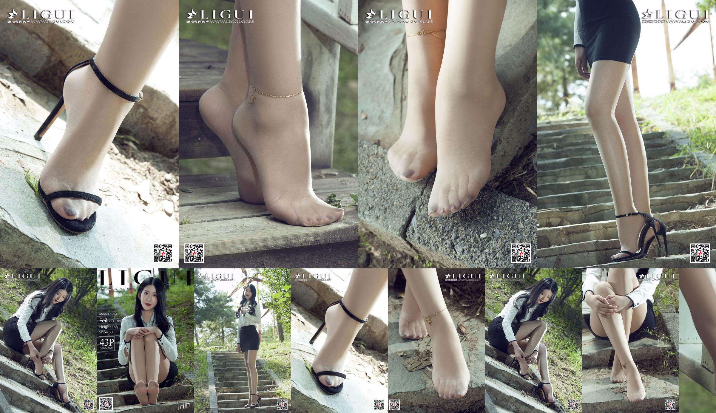 นางแบบ Fei Luo "The Best Legs in Stockings" [Ligui Ligui] No.4c23d4 หน้า 1