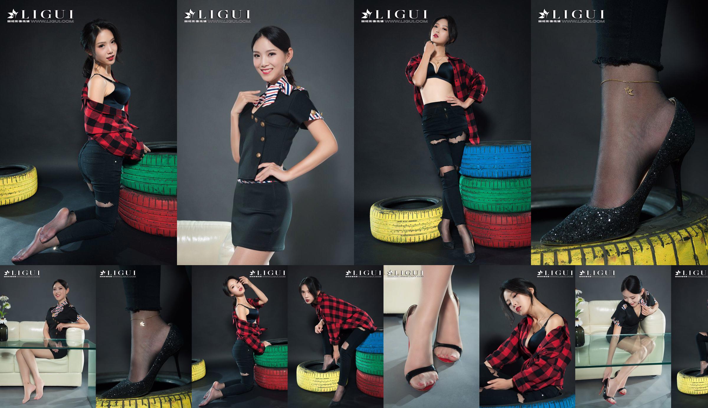 Model nogi Zhao Weila "Stewardess Silk Foot" [Ligui Ligui] No.201023 Strona 1