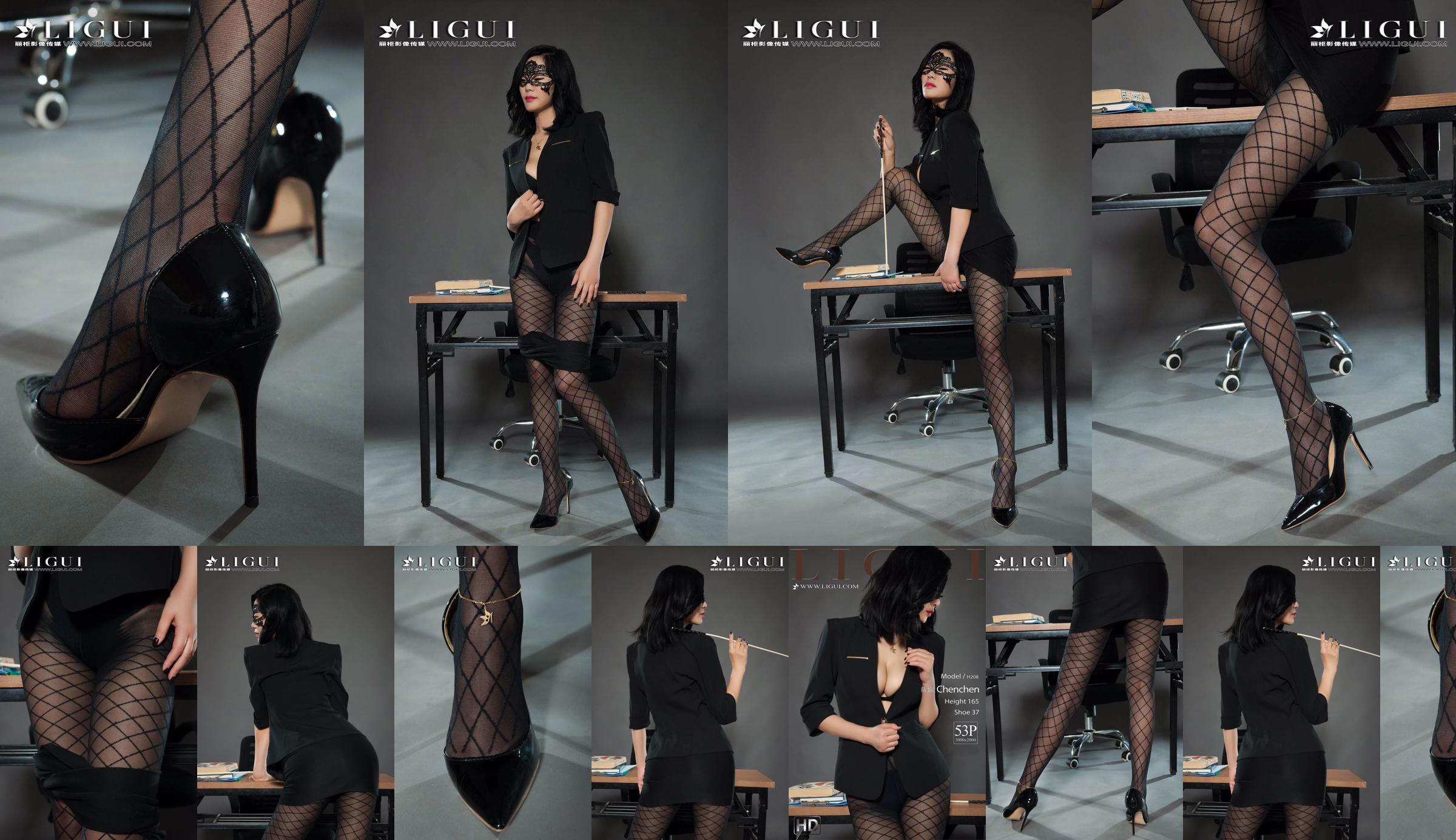 Người mẫu chân Chen Chen "Black Silk Milf" [Ligui Liguil] Vẻ đẹp Internet No.812e0c Trang 1