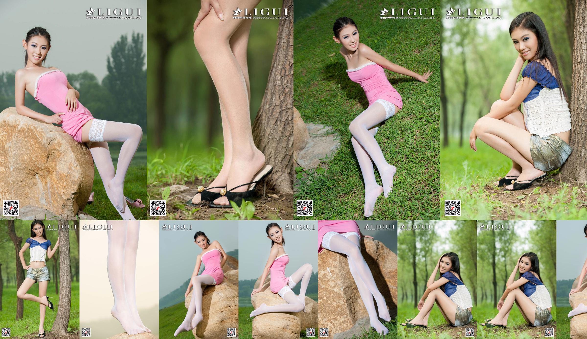 [丽 柜 Ligui] Модель Вэй Лин "Девушка с длинными ногами" Красивые ножки No.6b9d8c Страница 4