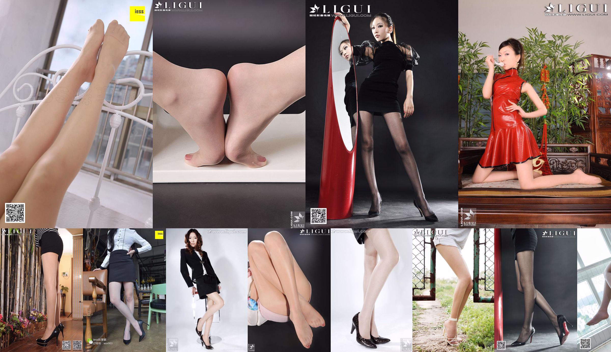 [丽 柜 贵 kaki LiGui] Model Wenxin "Gadis Denim Hot Pants Modis" Kaki Indah dan Kaki Halus Foto Gambar No.e36abb Halaman 1