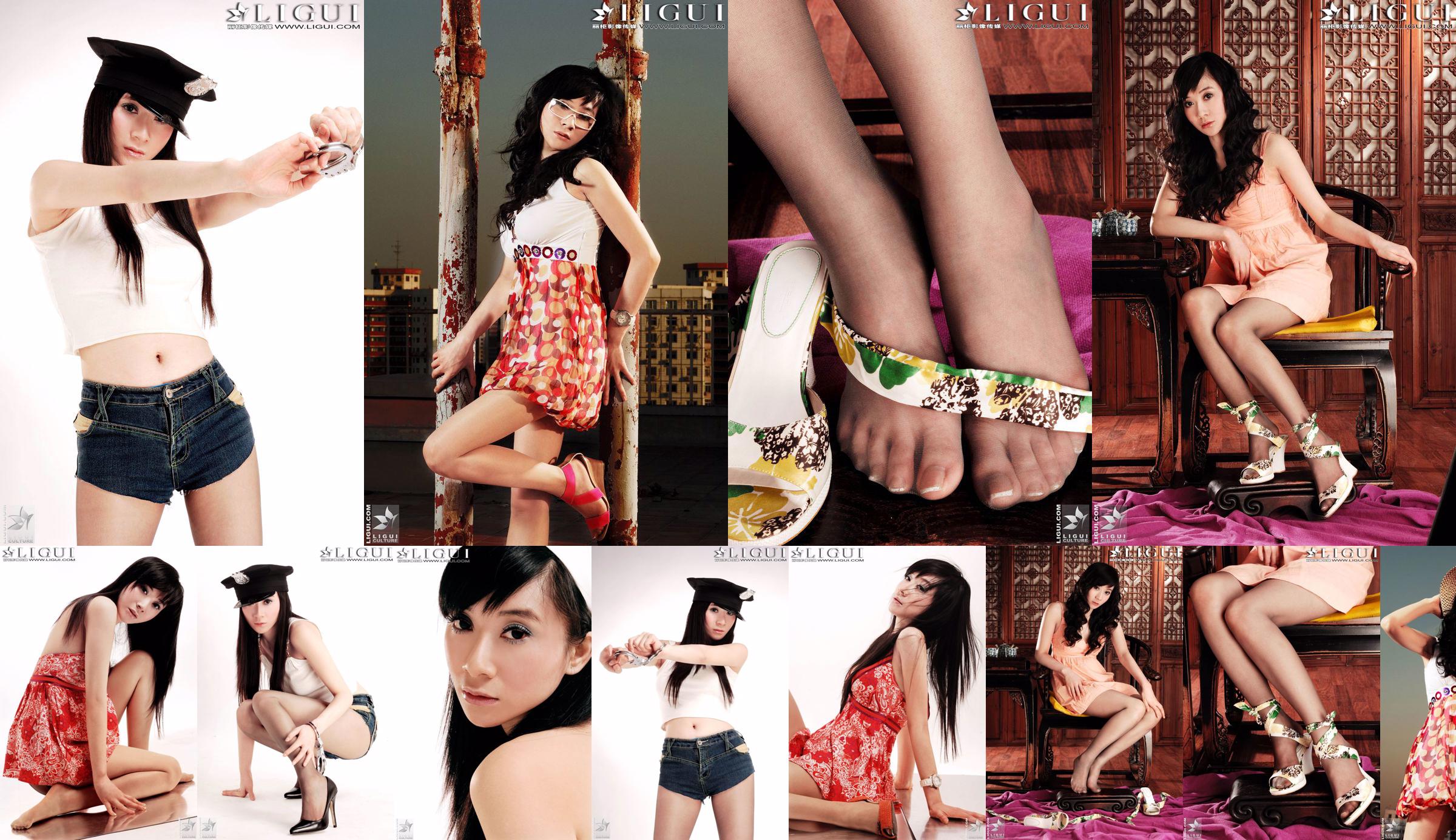 [丽 柜 LiGui] Hình ảnh người mẫu Jinxin Silky Foot and Beautiful Legs No.381f58 Trang 2