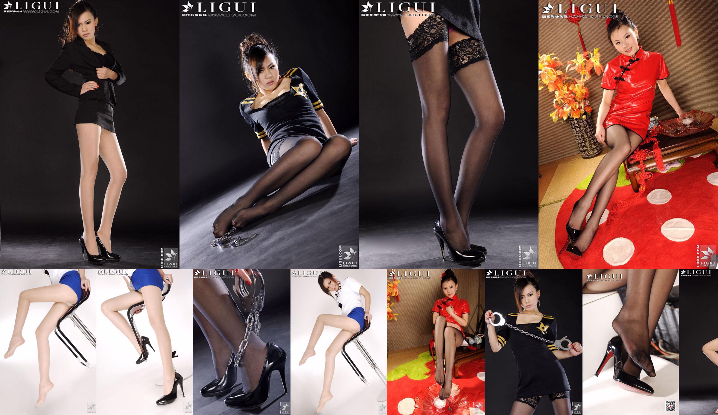 Model Sophie „Uwodzicielskie czarne jedwabne nogi” [丽 柜 LiGui] Piękne nogi i nefrytowe stopy No.017212 Strona 6
