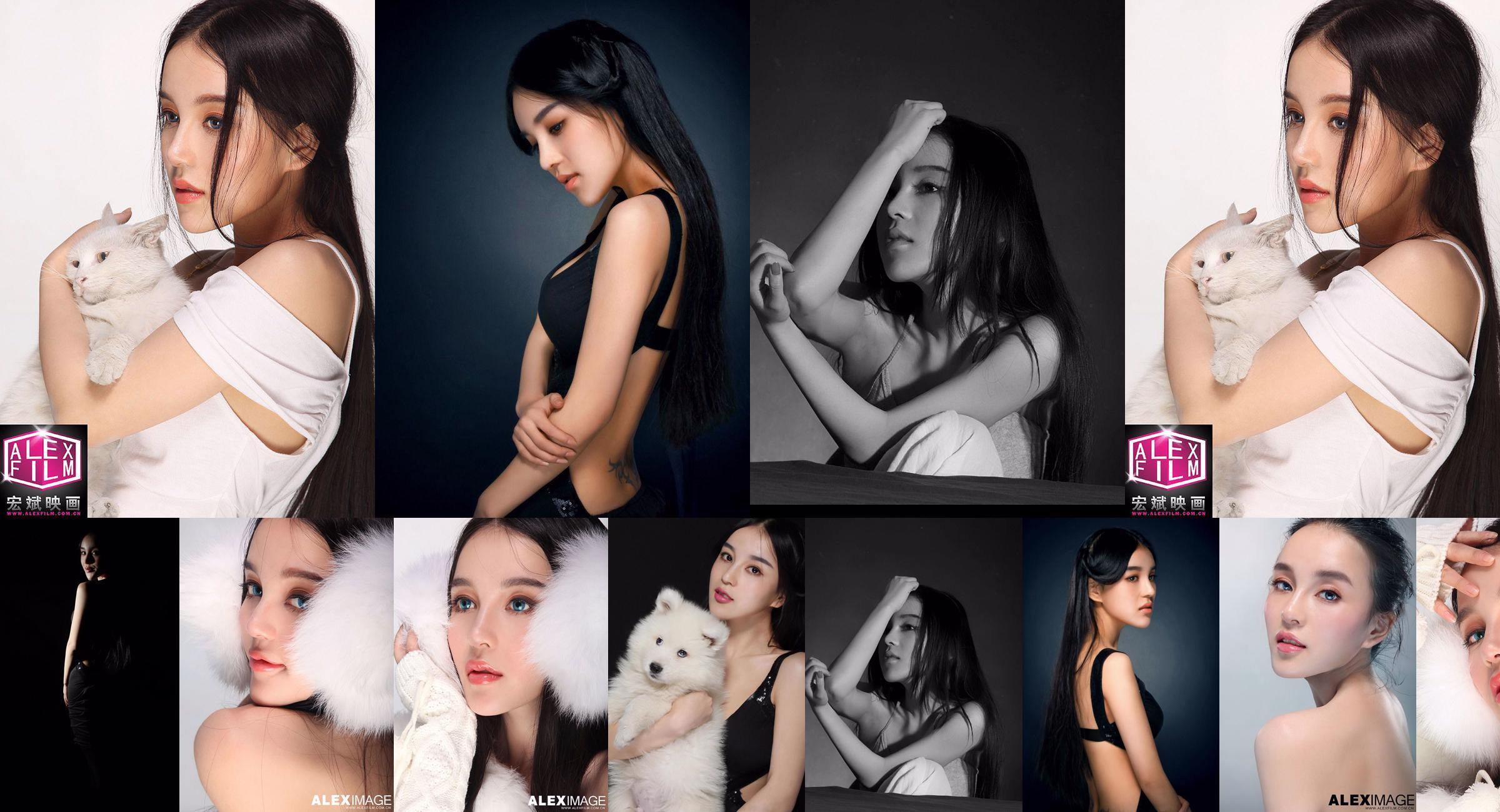 Studio strzał modelki piękności rasy mieszanej Shi Yiyi No.4fa1e5 Strona 1