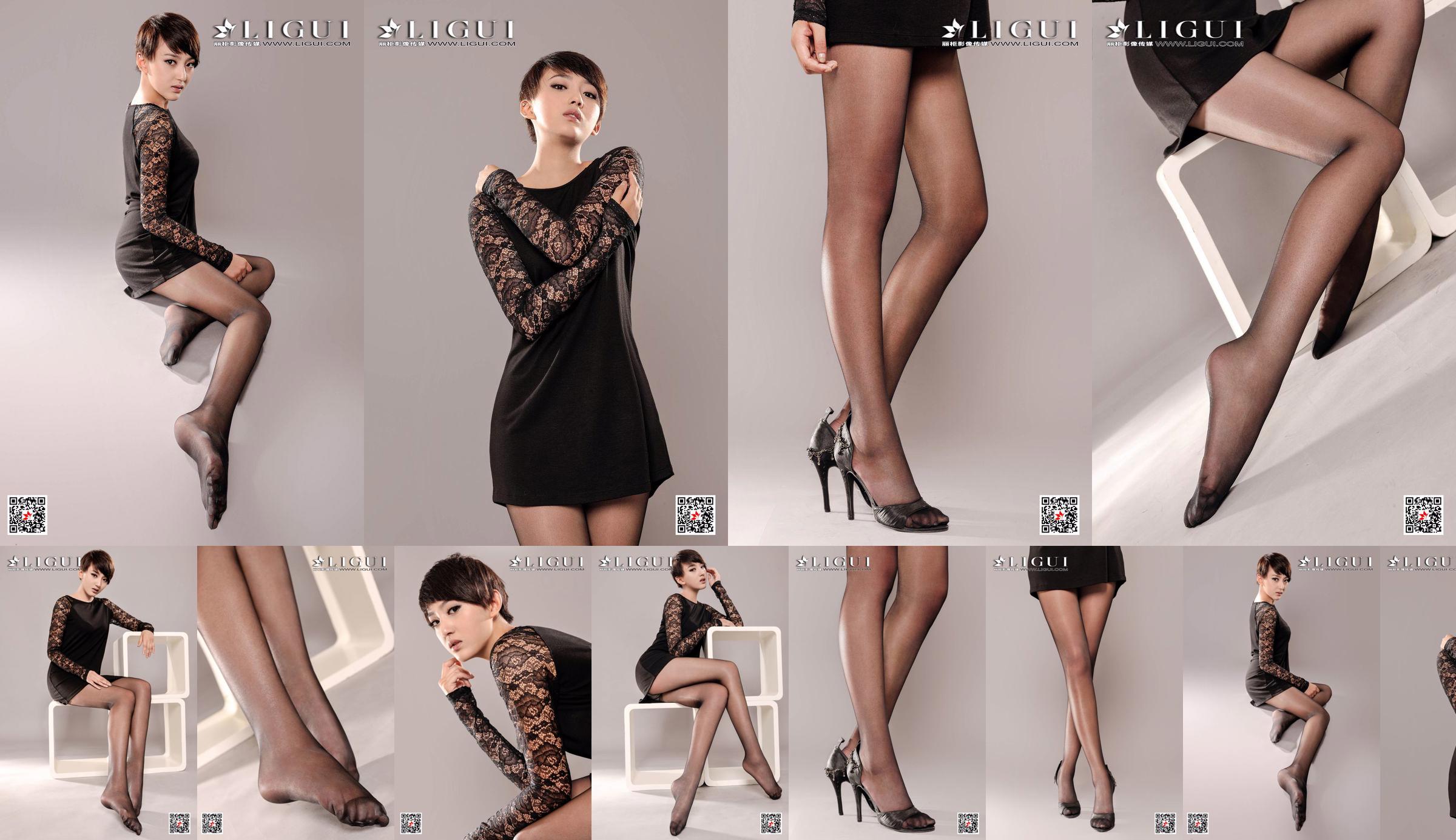 Model Xiaoqi "Black Lace" [Ligui Ligui] Internet Beauty No.eec203 Pagina 1