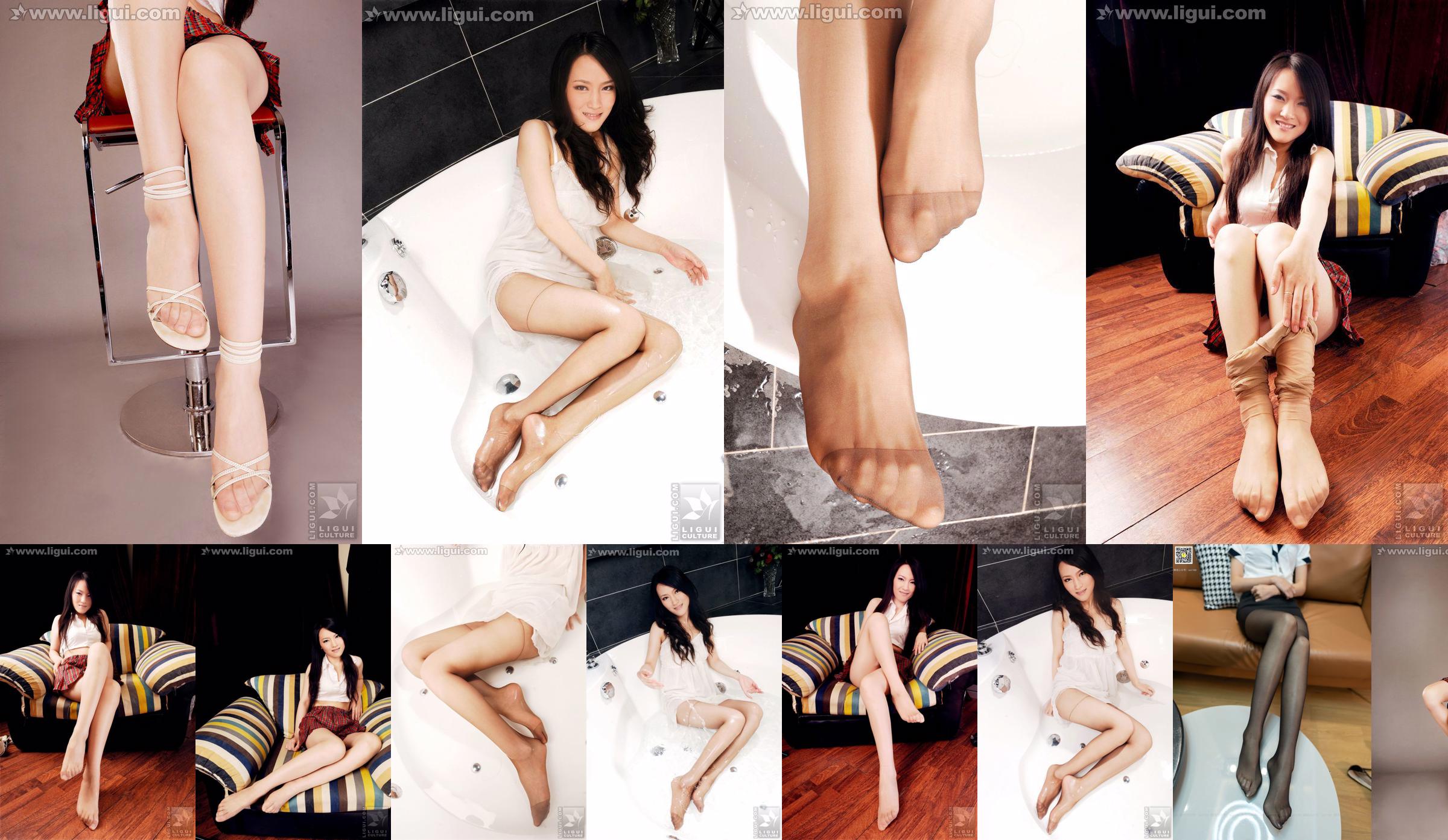 모델 Wen Ting "달콤하고 귀여운 하이힐의 고기 스타킹"[丽 柜 LiGui] 아름다운 다리와 옥 발 사진 No.e35d06 페이지 14