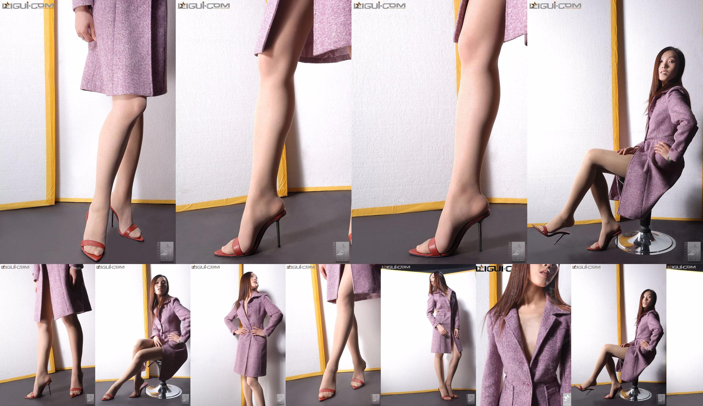 Modello Zhang Ai "Yew Girl with High Heels" [Ligui LiGui] Foto di belle gambe e piedi No.50182a Pagina 2