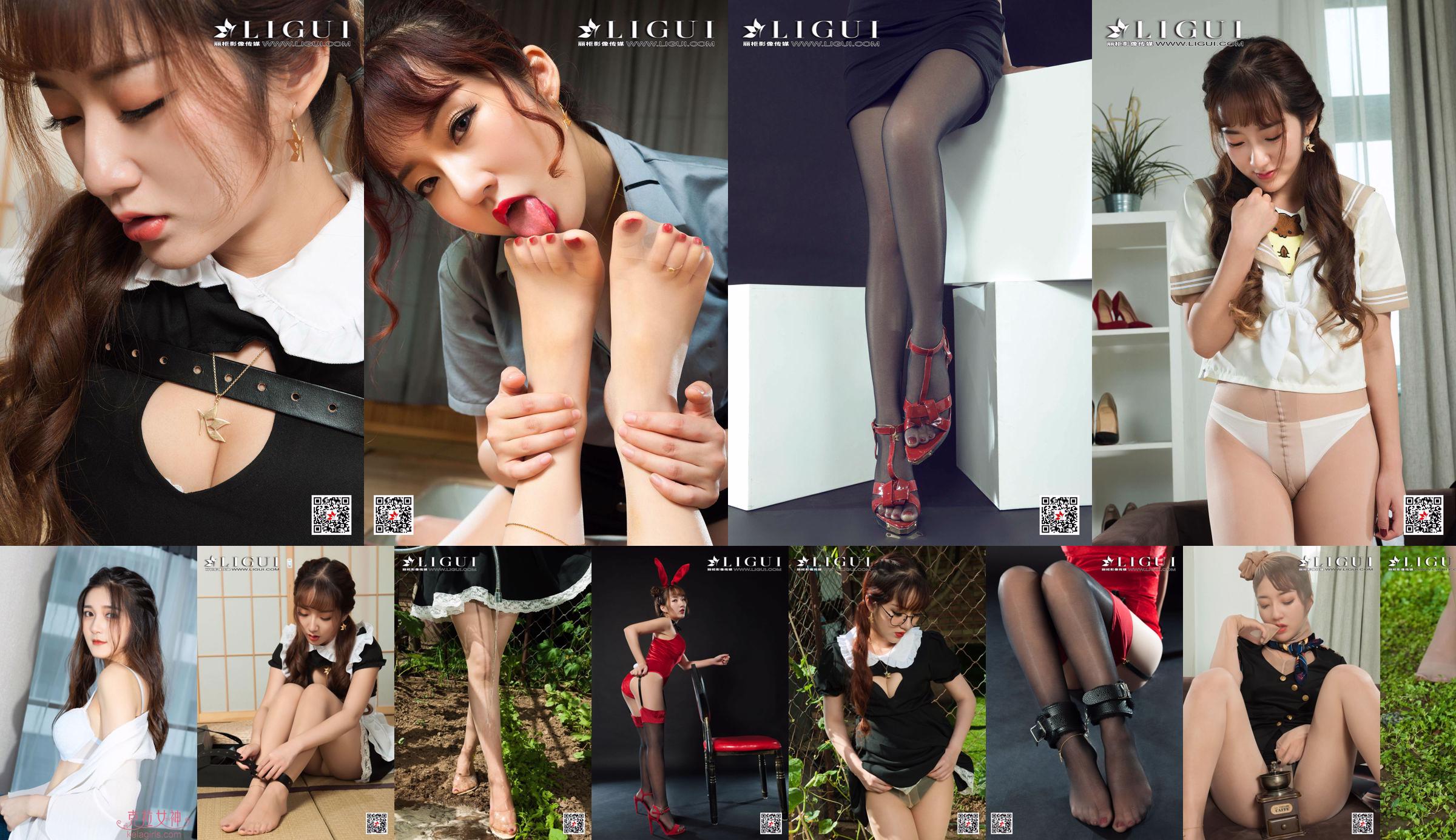 [丽 柜 Ligui] Người mẫu Xixi & Wen Rui "Doctor + Student Sailor Suit Silk Foot Seduction" No.ccfaf7 Trang 3