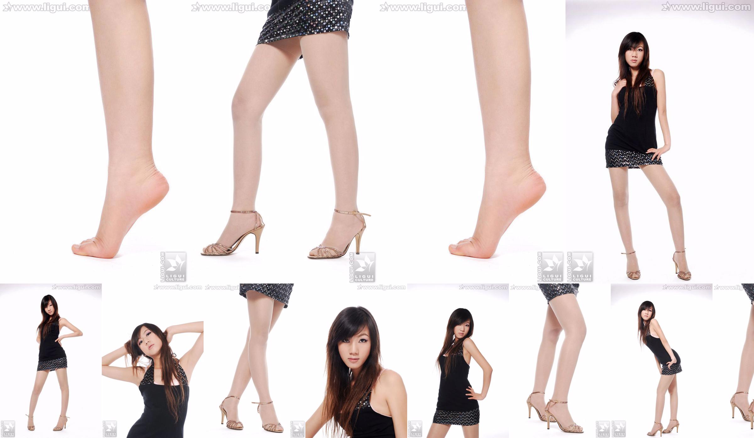 นางแบบ Sheng Chao "ส้นสูงหยกเท้าสวยโชว์ใหม่" [Sheng LiGui] ภาพถ่ายขาสวยและเท้าหยก No.d31dd5 หน้า 7