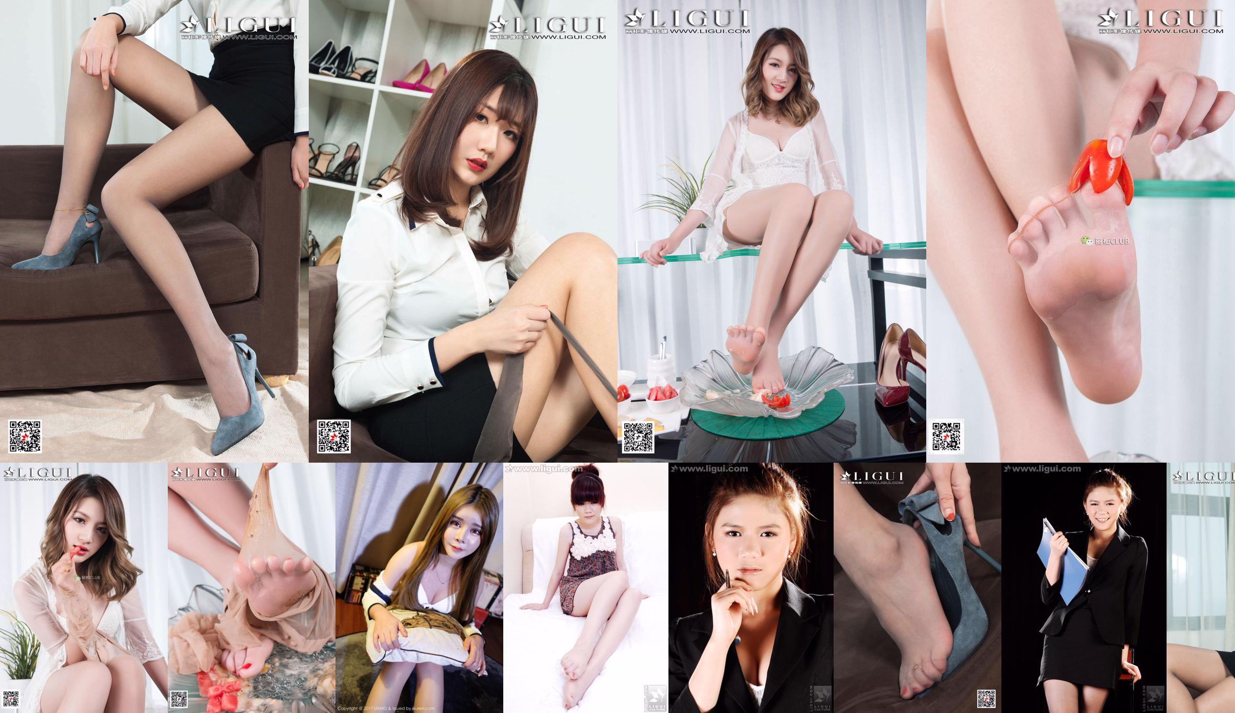 Người mẫu Doudou "Bộ đồ ngủ bằng ren và bàn chân mềm" [Lee Guizu School] No.209420 Trang 14
