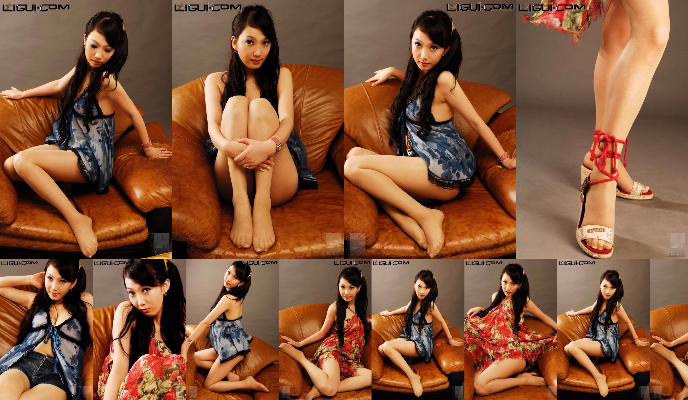 Model Liang Xiaoli "Sajak Sutra Tipis" [丽 柜 LiGui] Gambar Foto Kaki Sutra No.1fd245 Halaman 19
