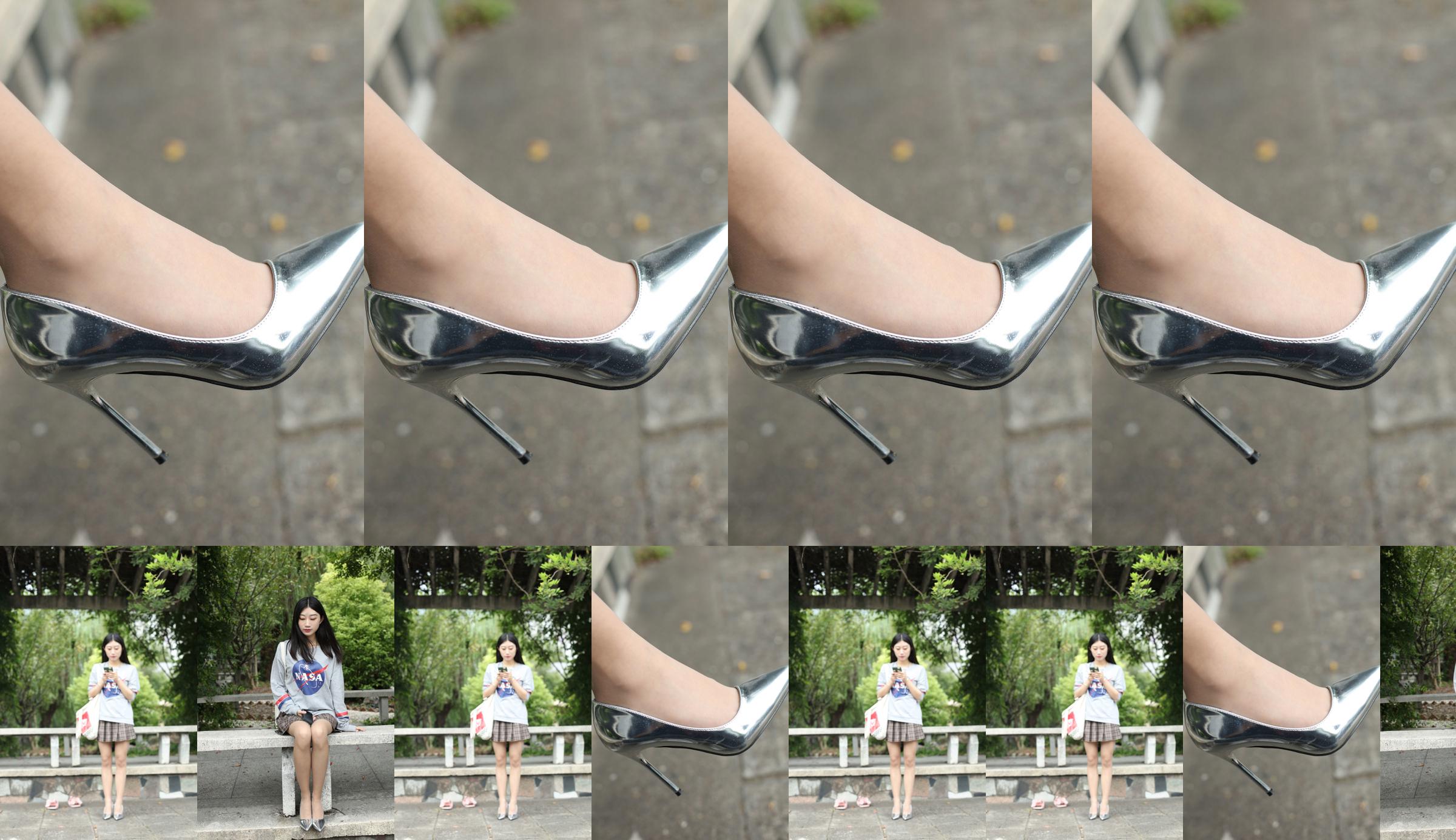 [Naisi] NO.147 Yi Ning, la chica suave en el banco de piedra de piernas largas No.7583a1 Página 18