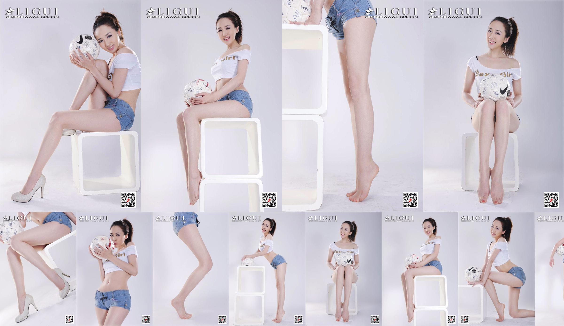 Modelo Qiu Chen "Super Short Hot Pants Football Girl" [LIGUI] No.3ce8de Página 19