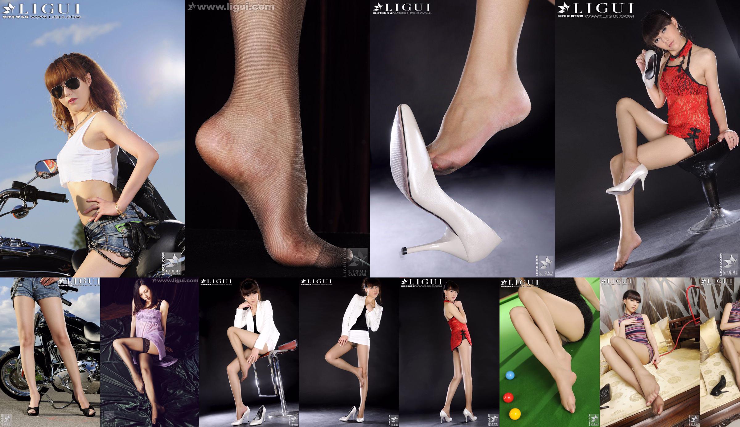 Modelo Cherry "Las piernas hermosas y los tacones altos de una profesora en la universidad" [丽 柜 LiGui] Imagen fotográfica de hermosas piernas y pies de jade No.1d1c40 Página 4