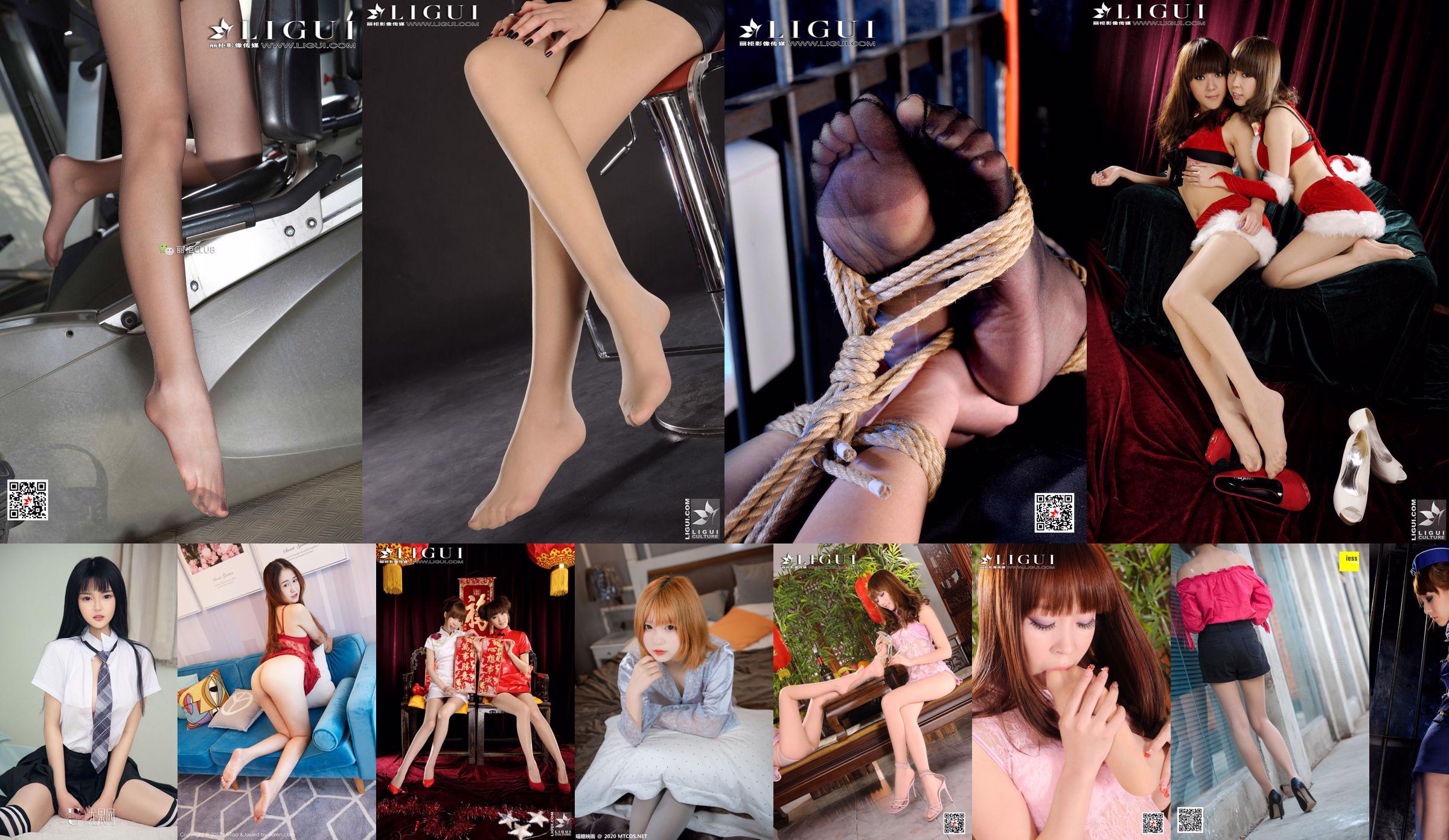 Model Momoko "White Silk Sailor Suit" [Ligui LiGui] Beautiful legs and jade feet photo picture No.1408e5 Page 5