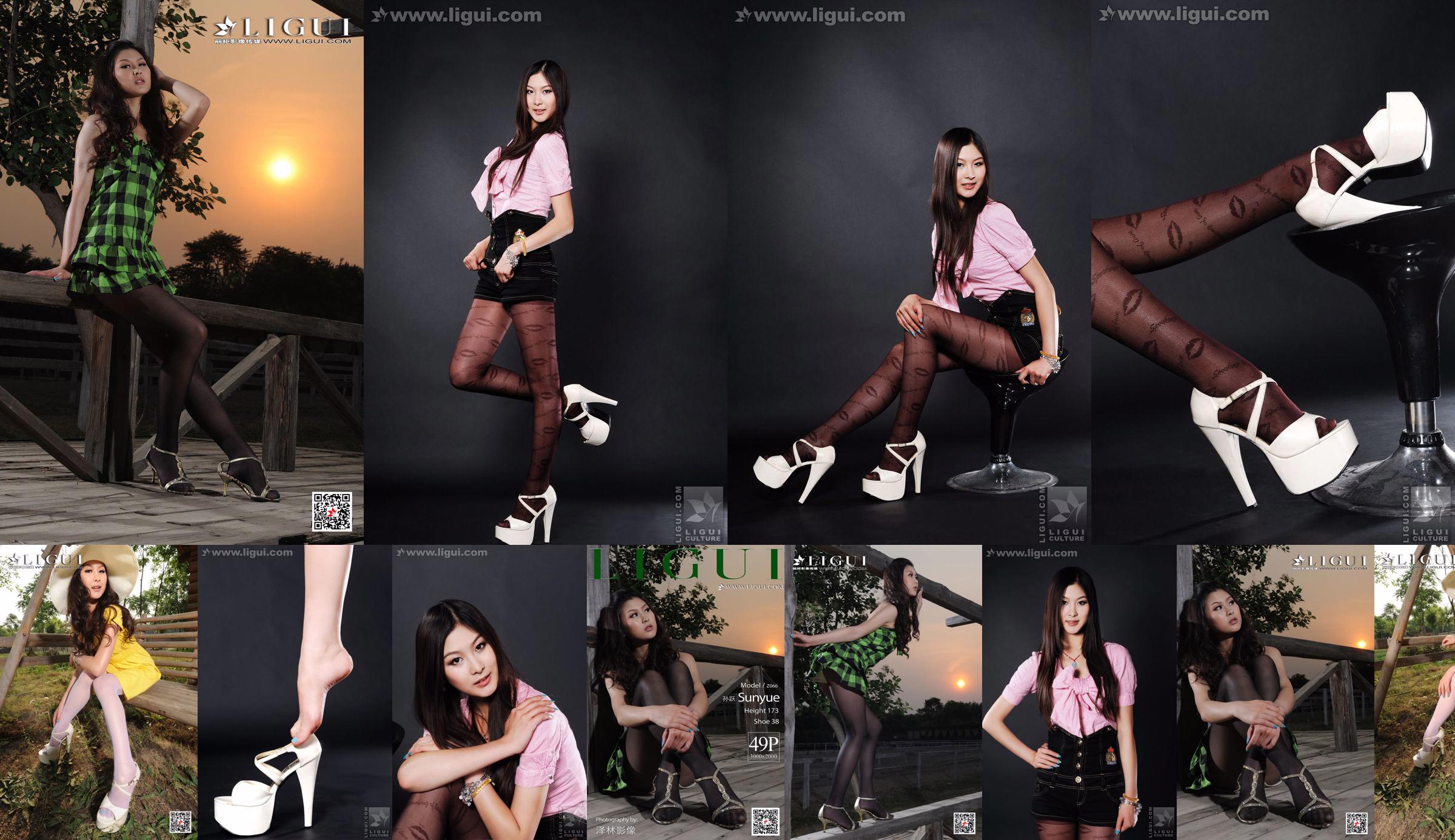 Model Sun Yue "Outdoor Beauty Silk High Heel" [Heel LIGUI] Network Beauty No.d29e8f Pagina 1
