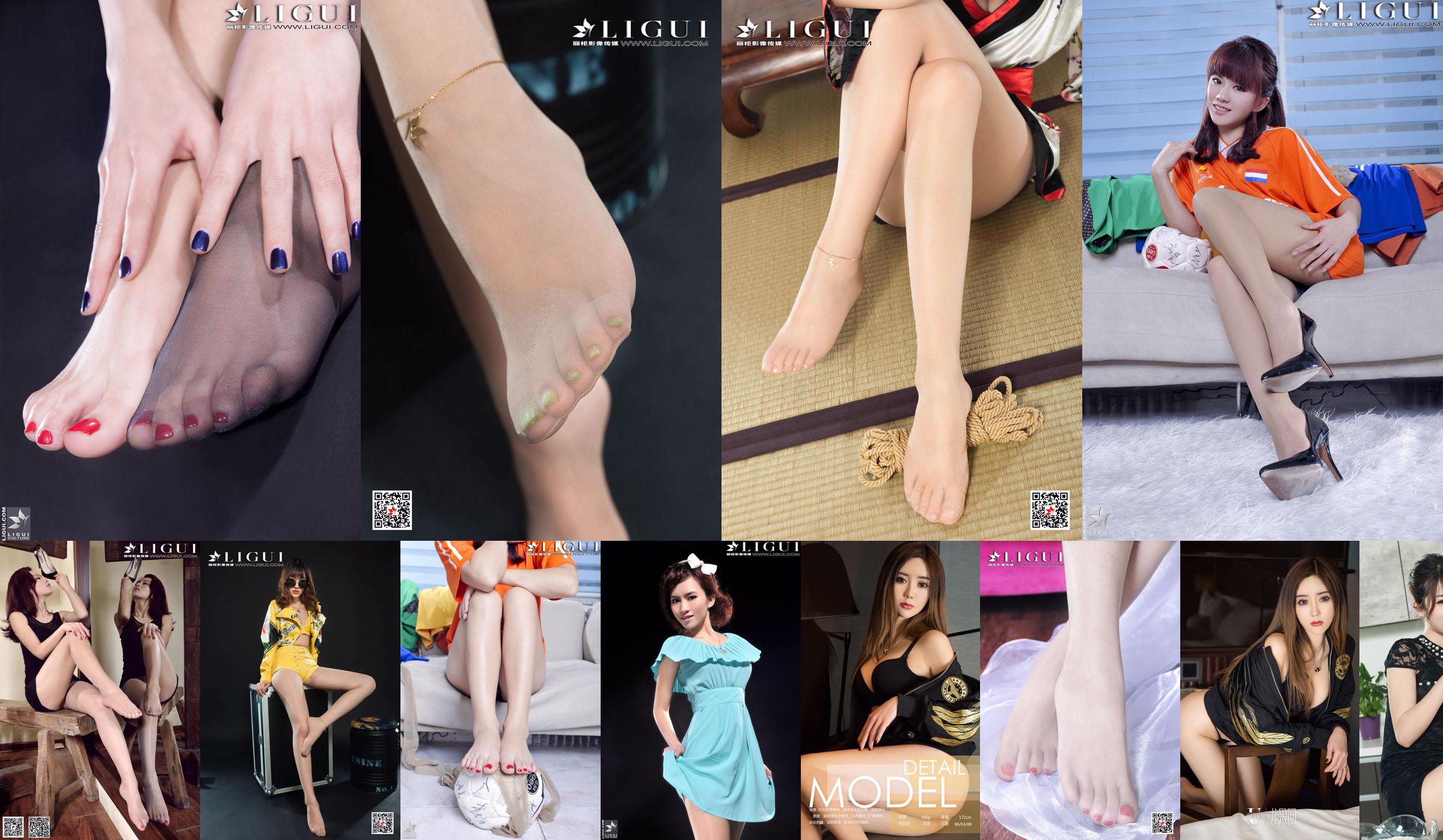 Modelo Anna "Belleza de kimono clásico con pies de seda" [丽 柜 LiGui] Foto Imagen de hermosas piernas y pies de jade No.bd7843 Página 12
